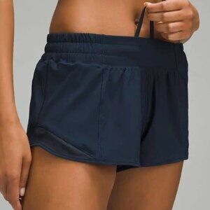 Lululemon Hotty Hot Low-Rise Lined Short 2.5" True Navy Size 2